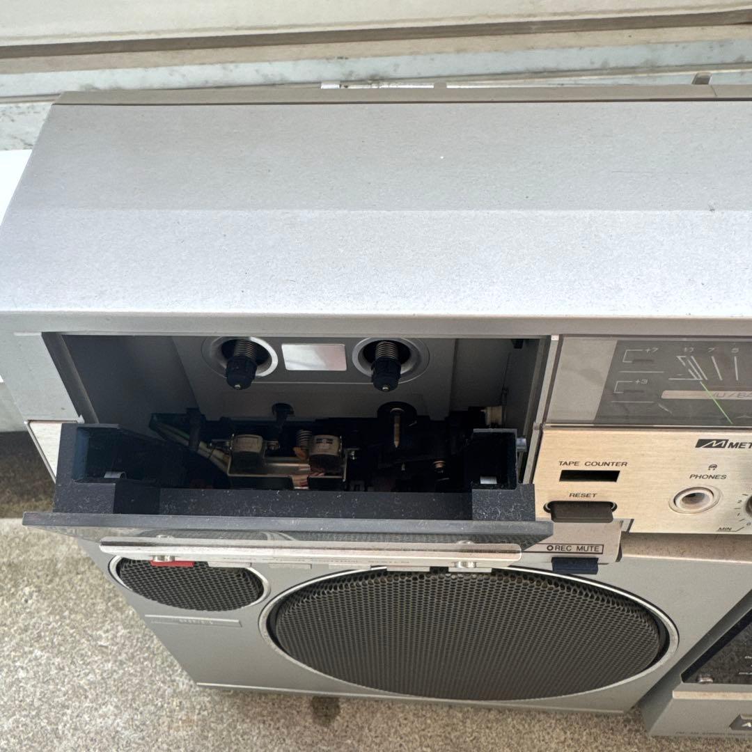Aiwa J77 ラジカセ シルバー