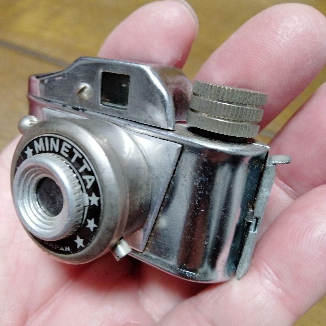 豆カメラ　アンティーク　Mycro II カメラ と　MINETTA豆カメラ