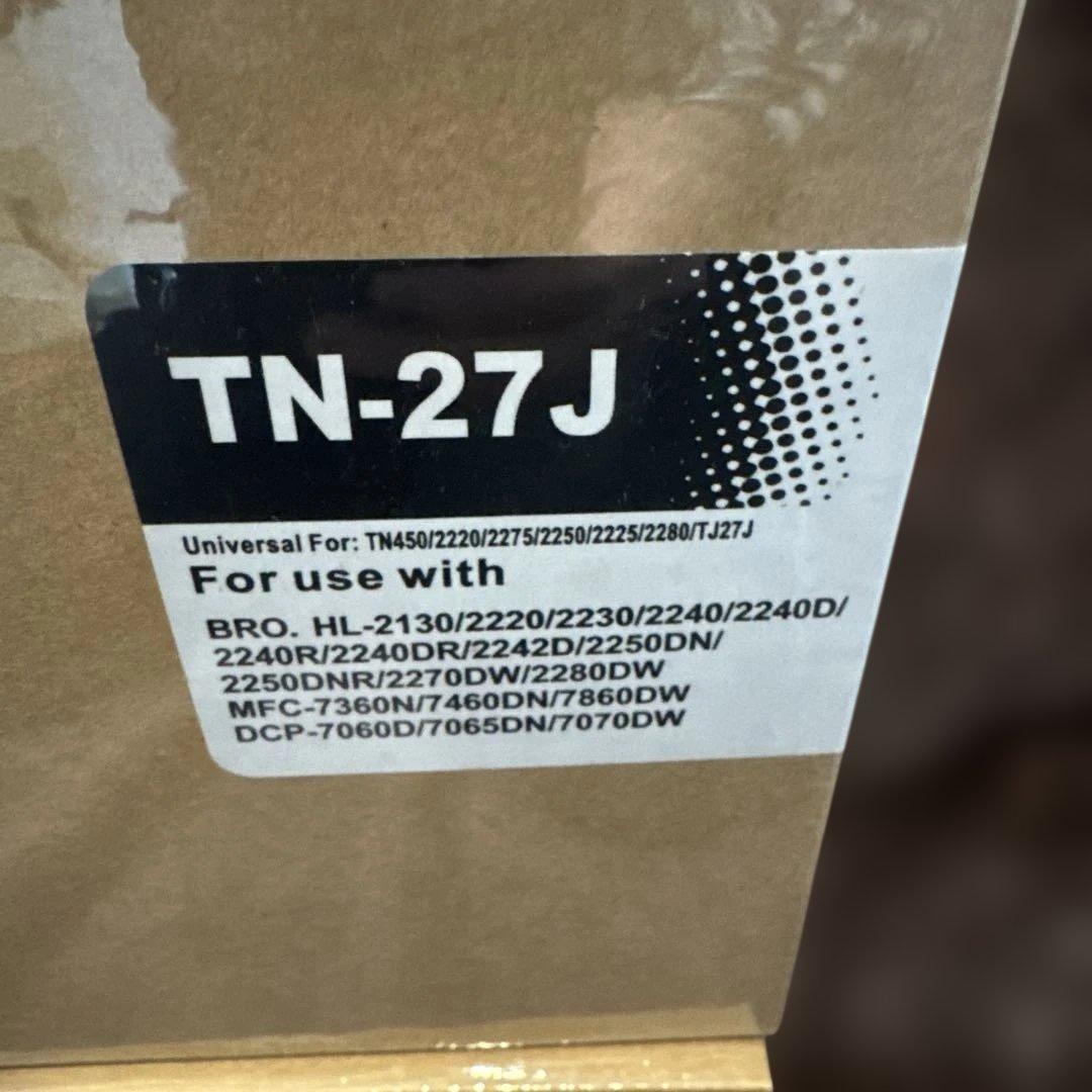 【新品・未開封】ブラザー用トナーカートリッジ　TN-27J　4本セット
