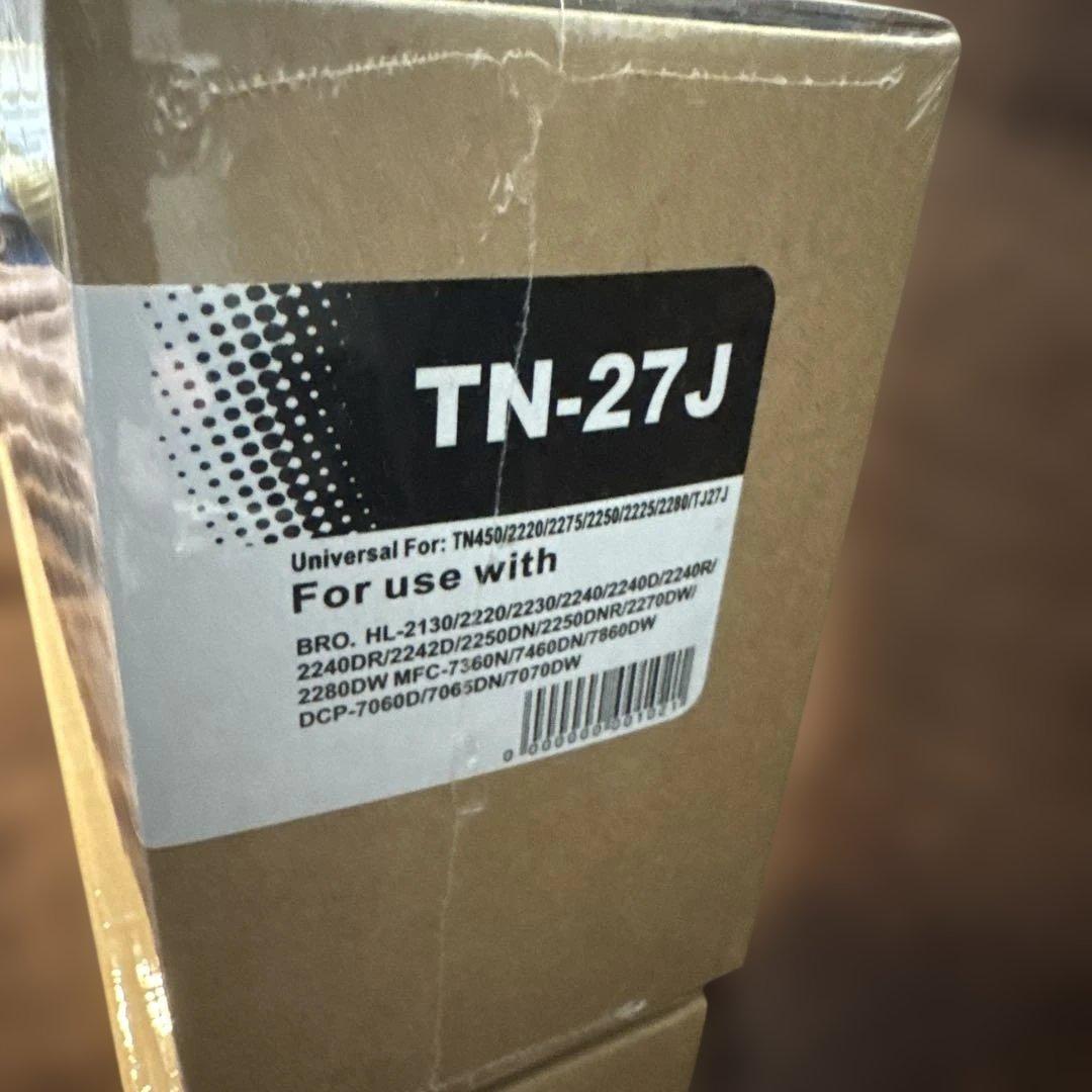 【新品・未開封】ブラザー用トナーカートリッジ　TN-27J　4本セット