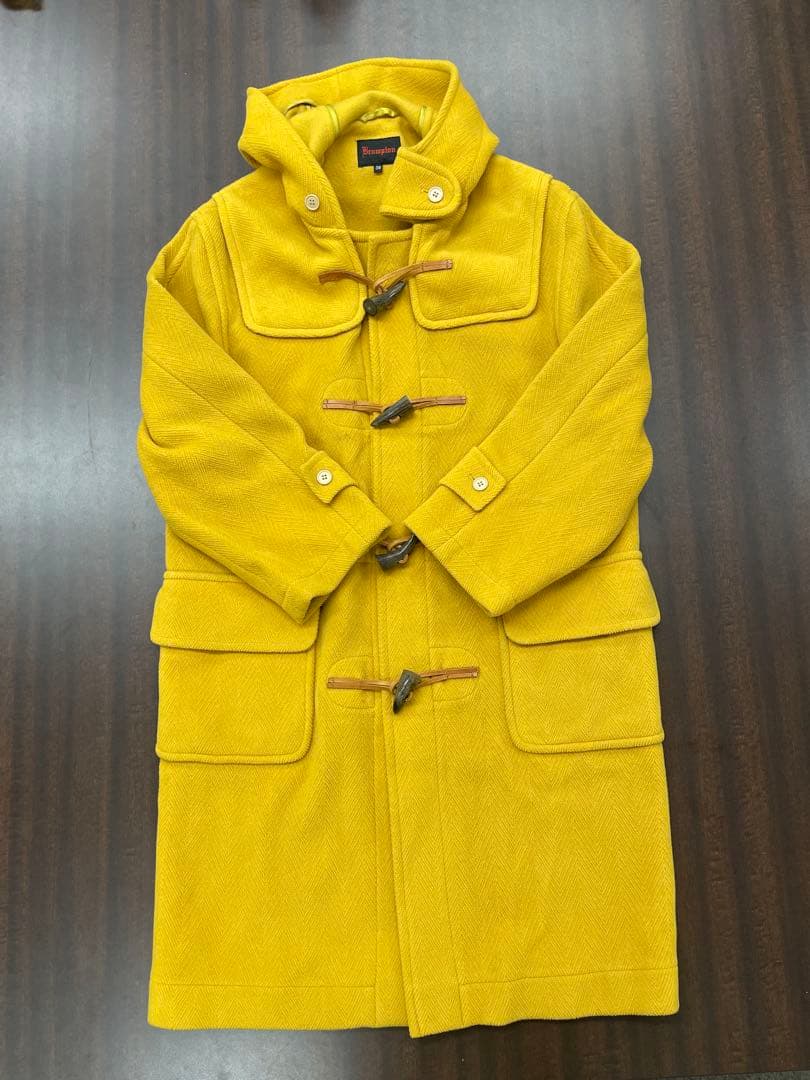 レア！ヘリンボーン ダッフルコート　マスタード　ハンガリーBronpton 社製