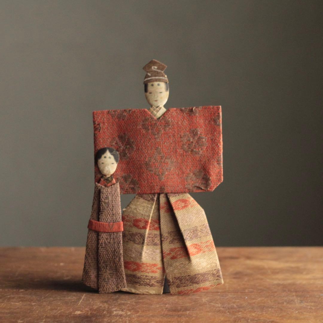 大正〜昭和頃 紙雛 No.2 立雛 雛人形 古道具 アンティーク
