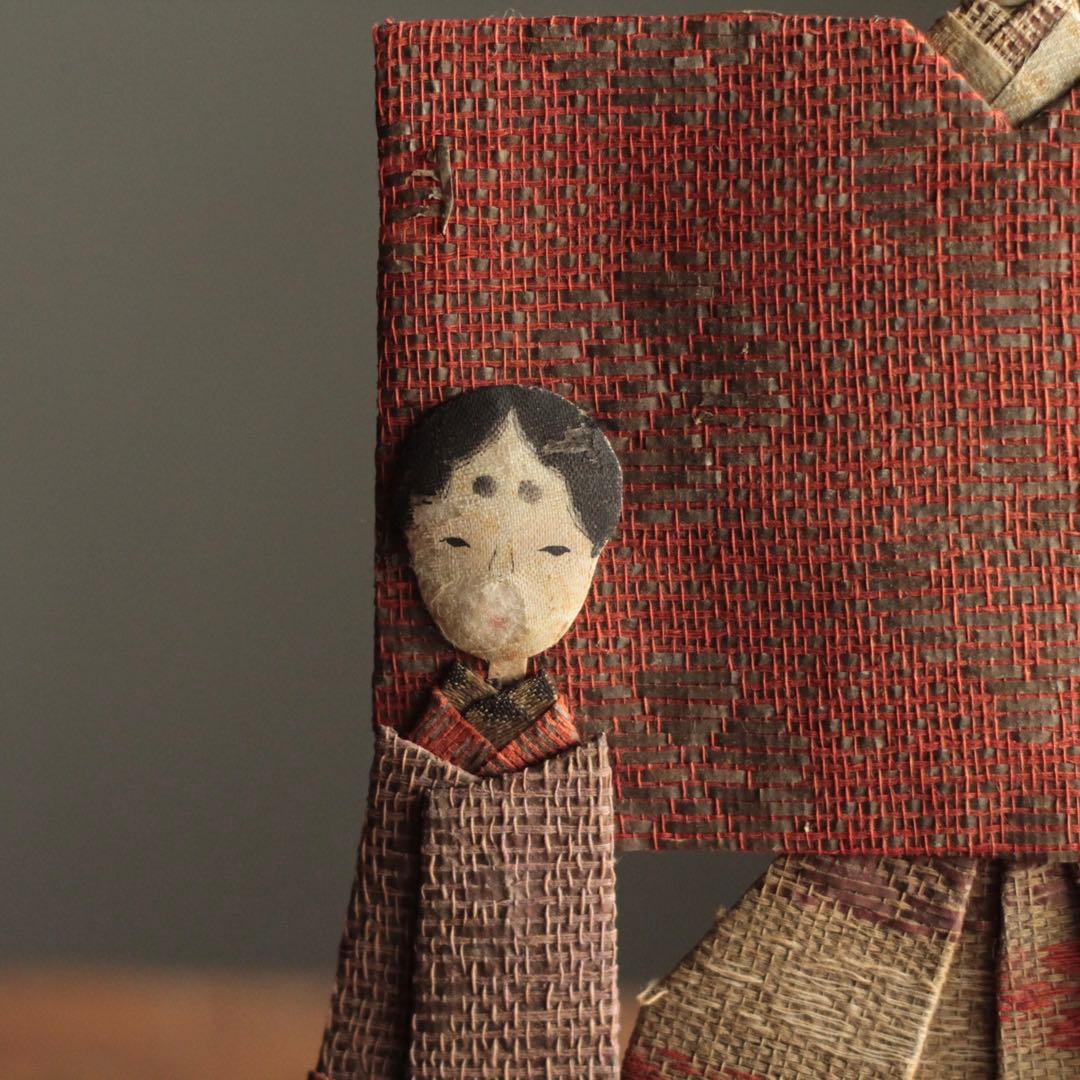 大正〜昭和頃 紙雛 No.2 立雛 雛人形 古道具 アンティーク