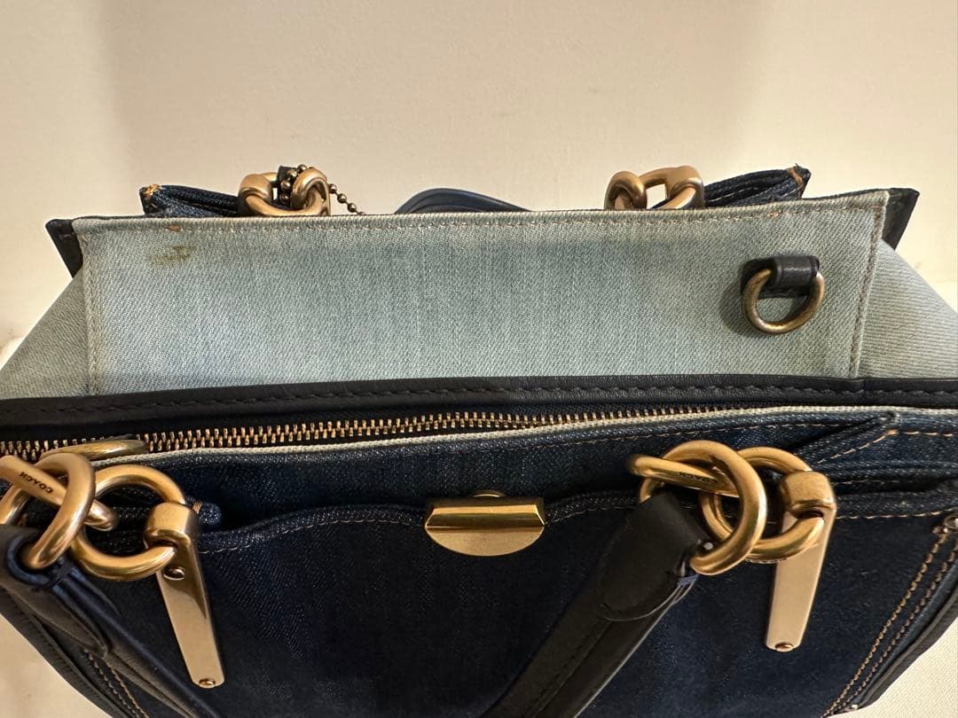 最終価格　美品 COACH　コ－チ　ドリーマ－　デニムショルダーバッグ 2way