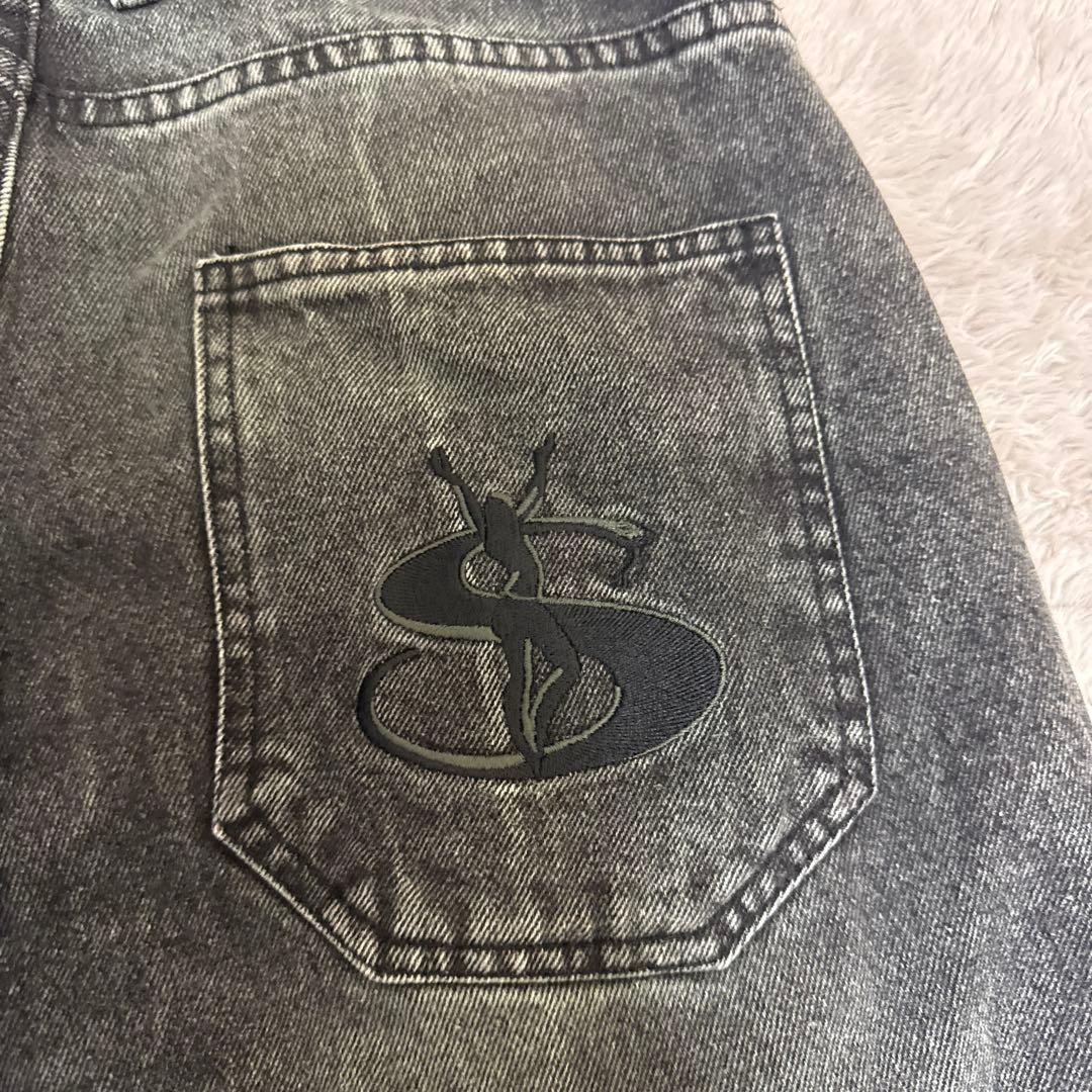 ヤードセールグリーンデニムパンツ S