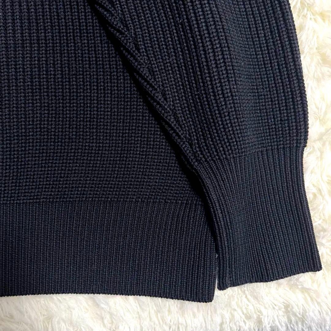 バトナー BATONER シグネチャー クルーネック ニット ブラック Lサイズ