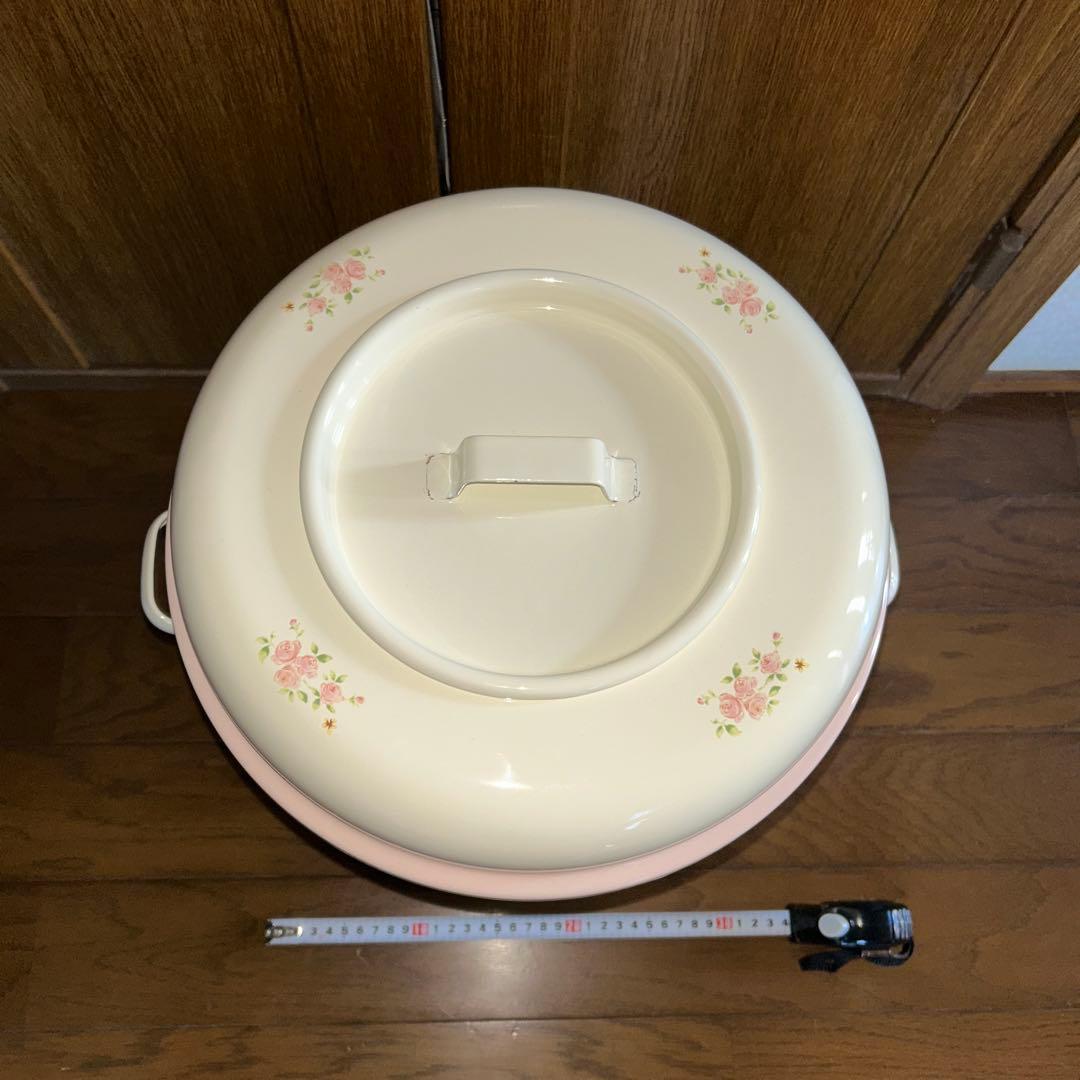 イマン　ホーロートラッシュ缶