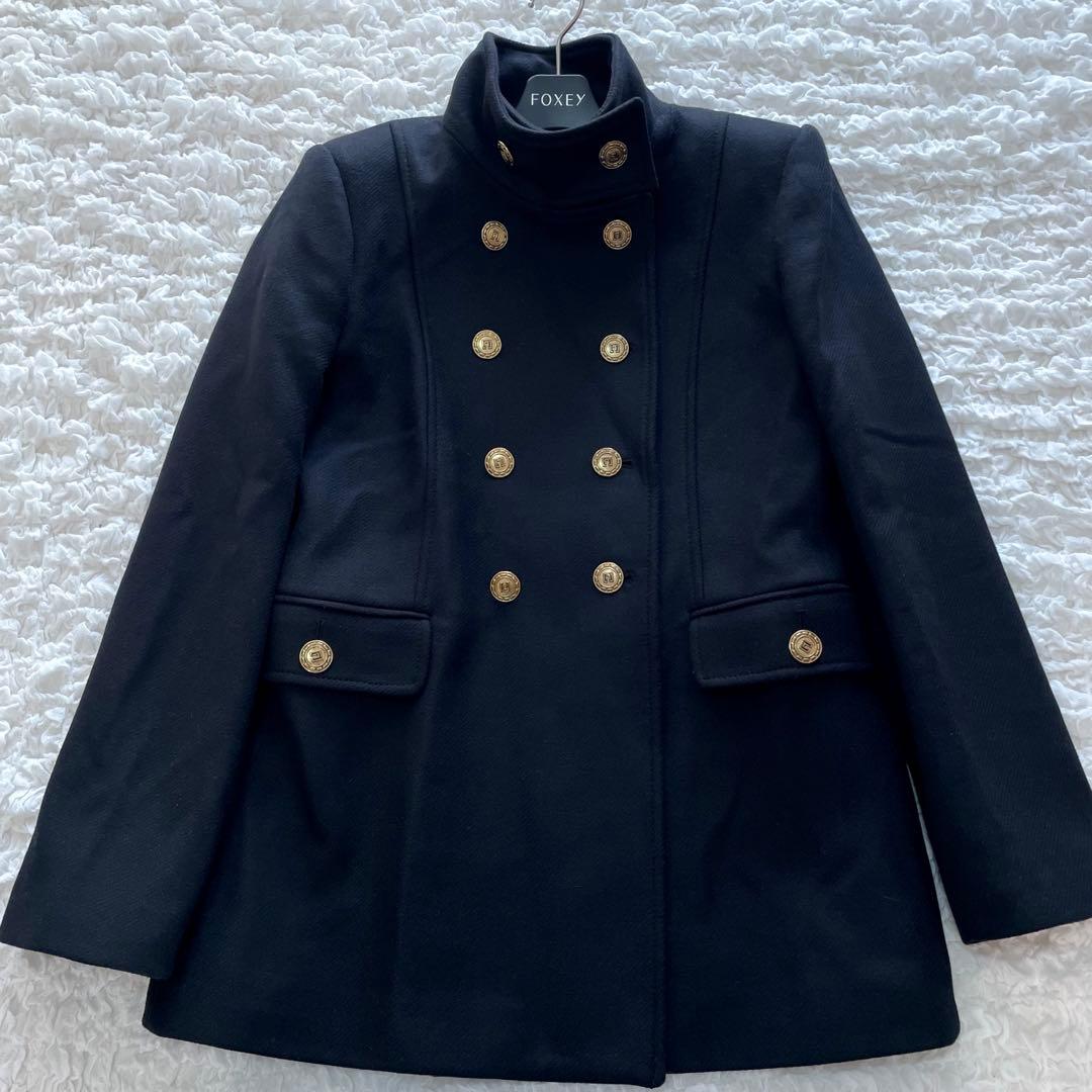 人気　ZARA MANTECO マンテコ　ナポレオンコート　金ボタン　ウール混