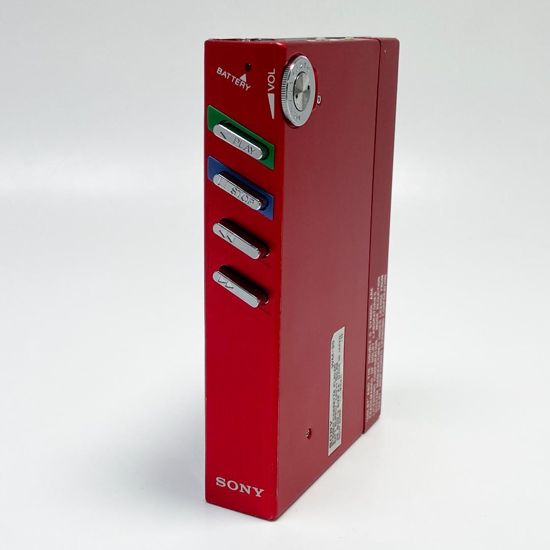 メンテナンス品 SONY WALKMAN WM-30 カセットプレーヤー レッド