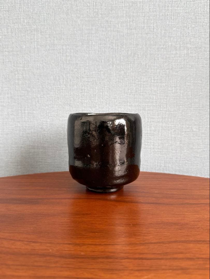 京焼　松楽茶碗　黒楽茶碗　骨董　B5