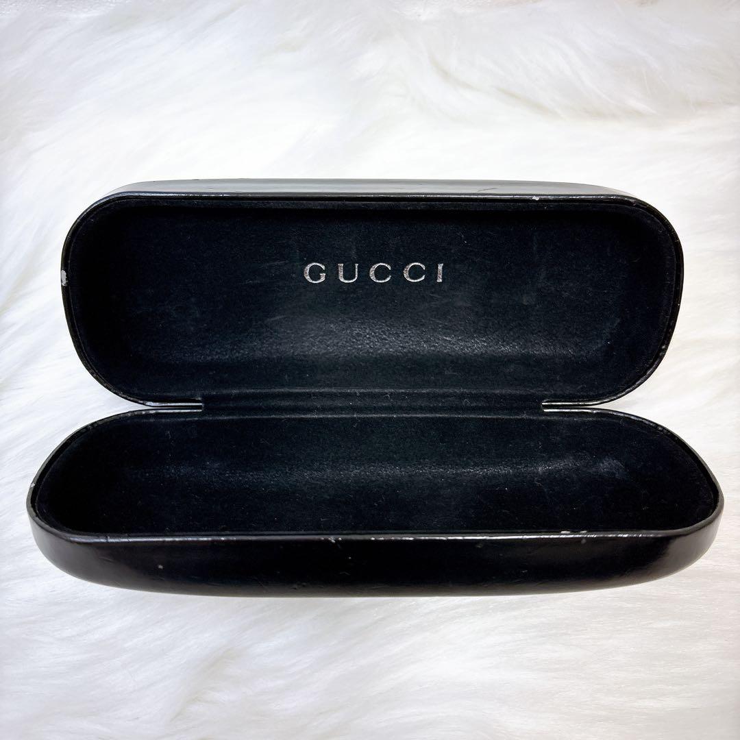美品✨グッチ　サングラス　ラインストーン　ケース付き　リムレス　ラインストーン
