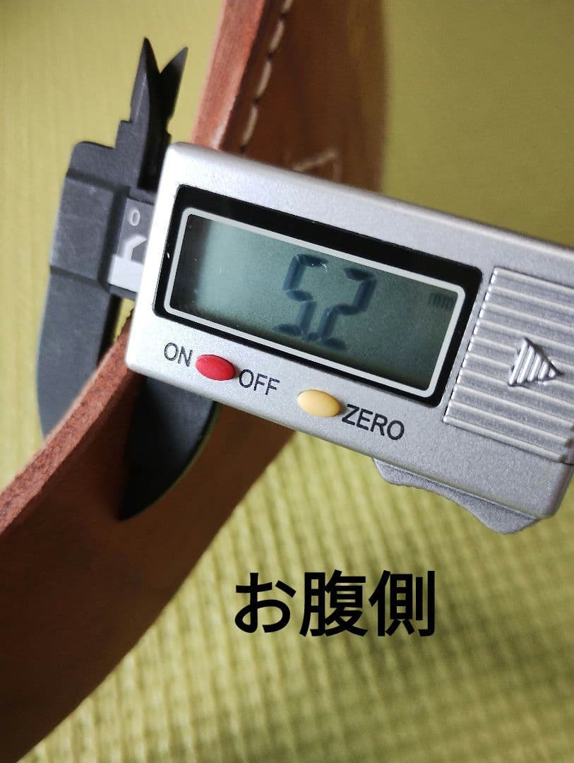 訳あり 新品トレーニングベルト パワーベルト ヌメ革 田崎製作所 改造済 未使用