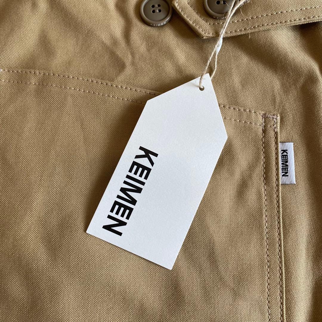 未使用タグ付 KEIMEN カイメン つなぎ オーバーオール M ベージュ
