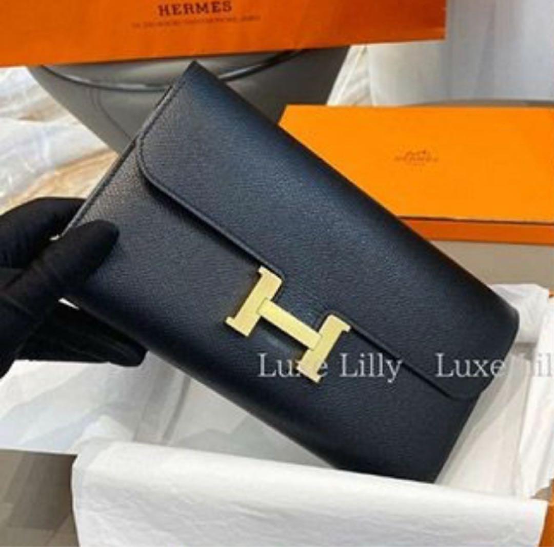 【新品未使用】Hロゴ ブラックショルダーバッグ