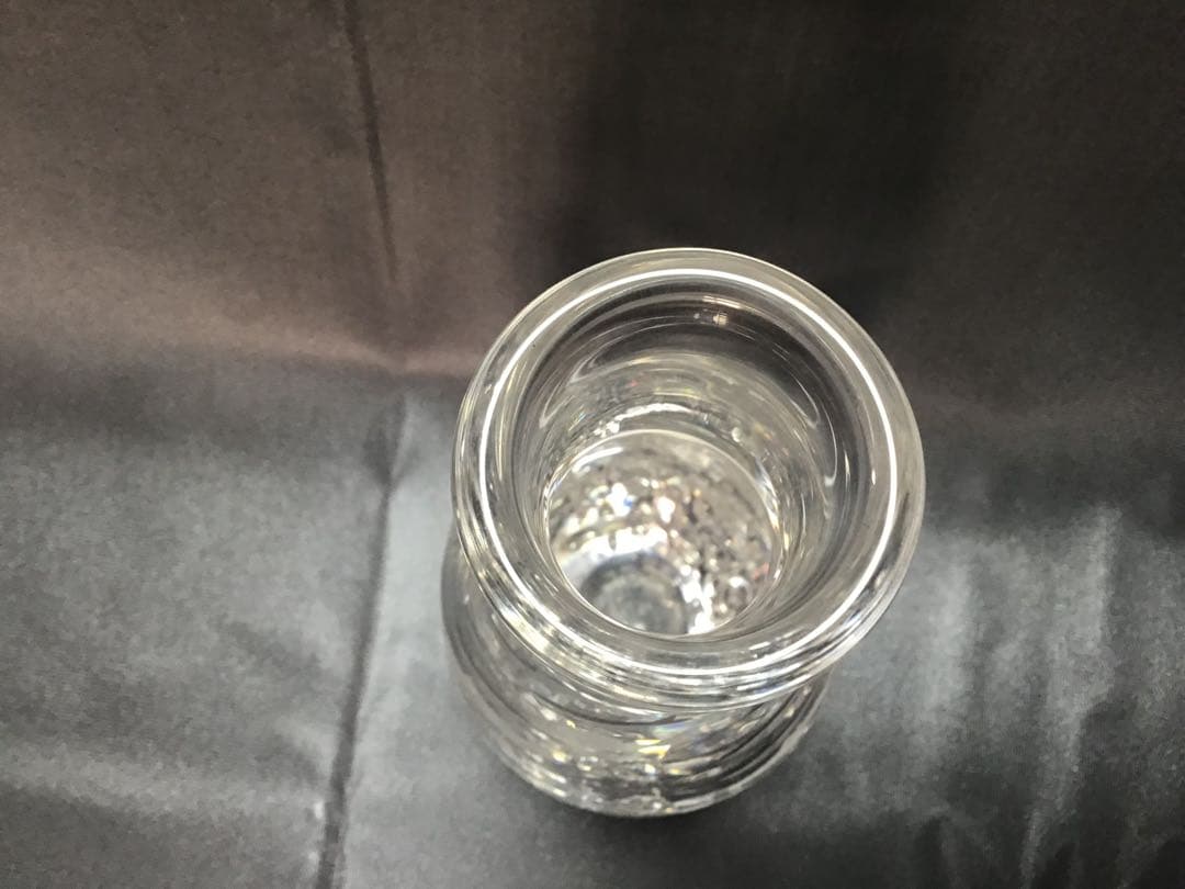 カガミクリスタル　各務鑛三　花瓶　鮎　泡