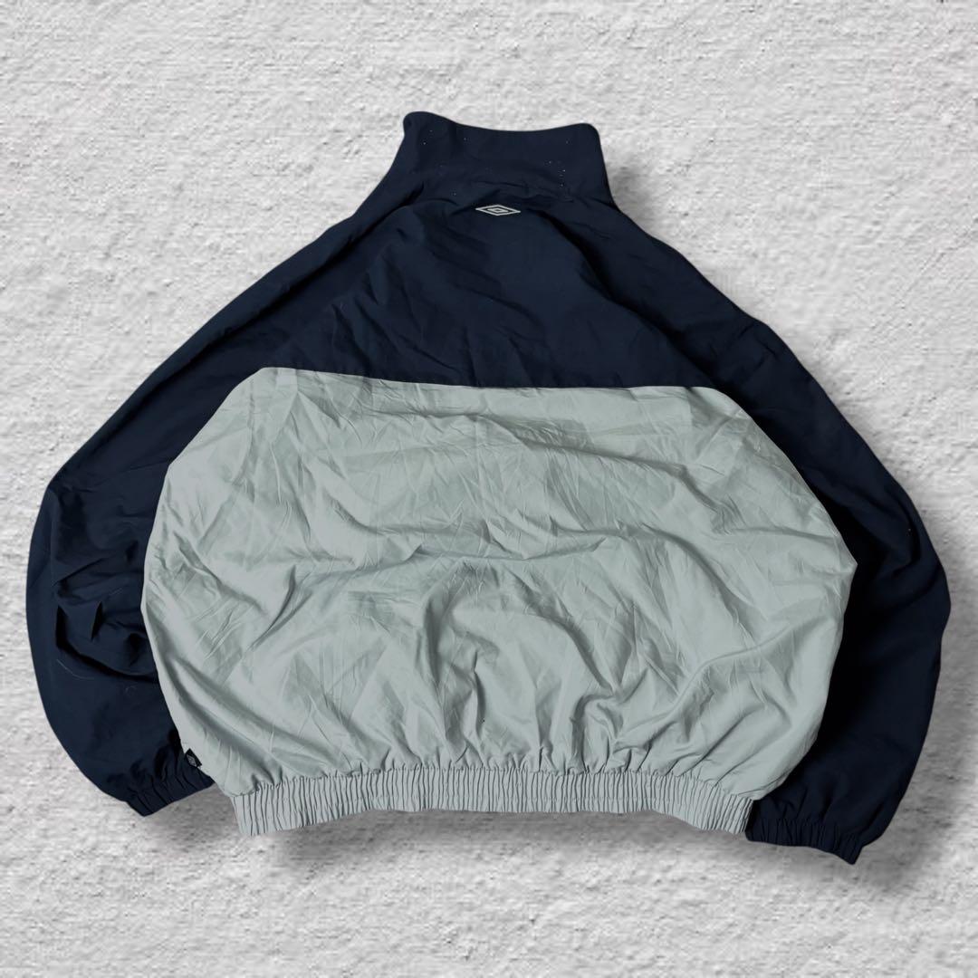 umbroアンブロナイロンジャケット90s古着vintageバイカラーネイビー