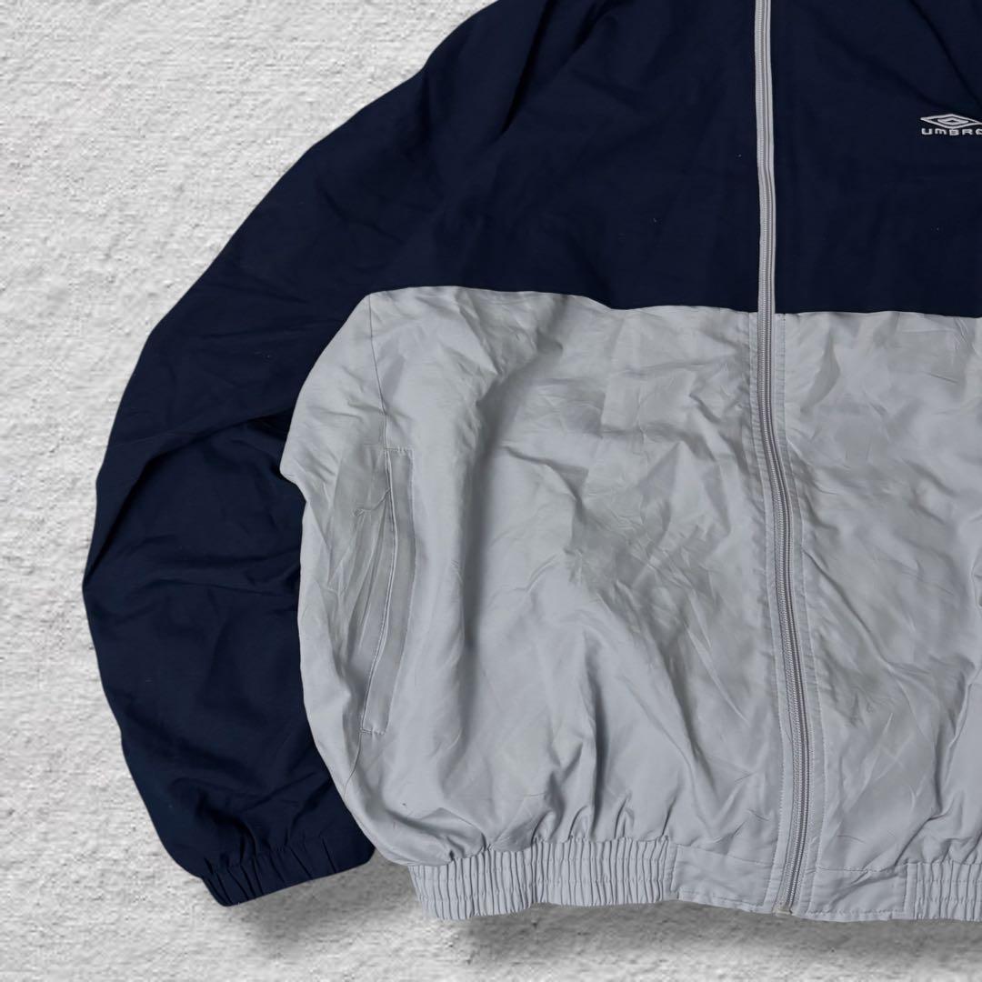 umbroアンブロナイロンジャケット90s古着vintageバイカラーネイビー
