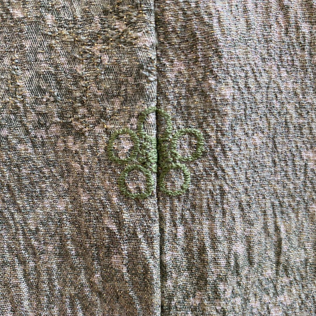 入学式　お買得　高級　作家者一つ紋訪問着　落款あり