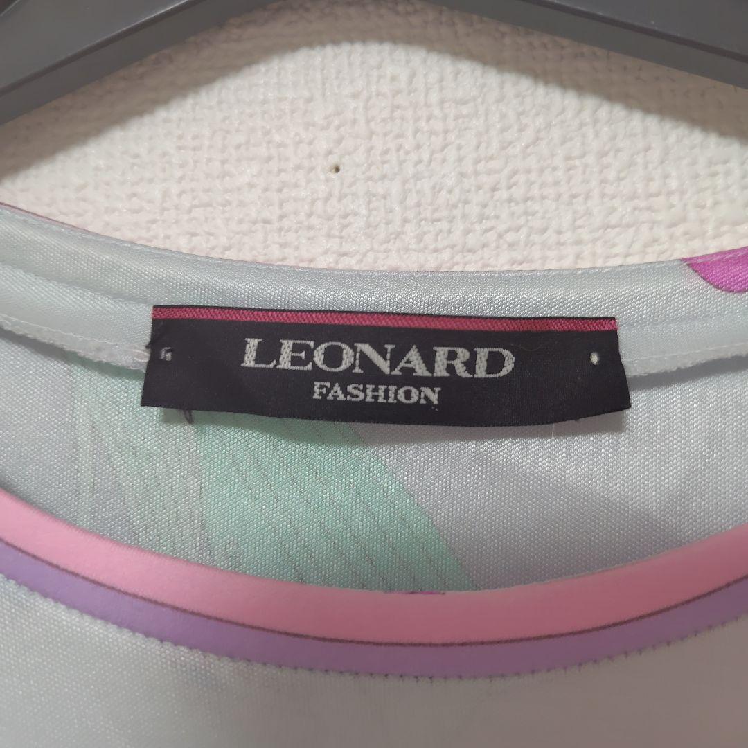 LEONARD FASHION 花柄 半袖ワンピース