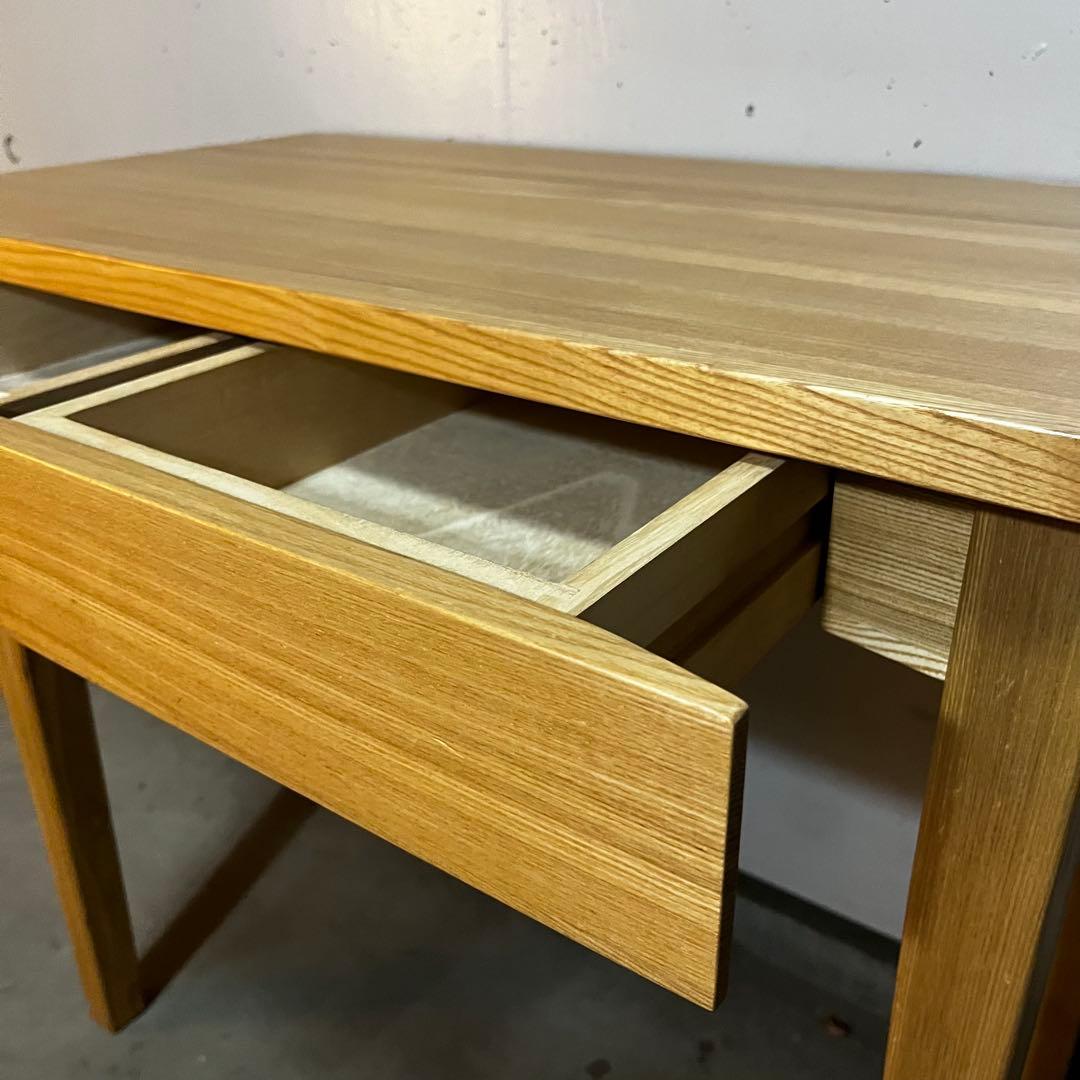 美品・廃盤希少★無印 タモ材パーソナルデスク