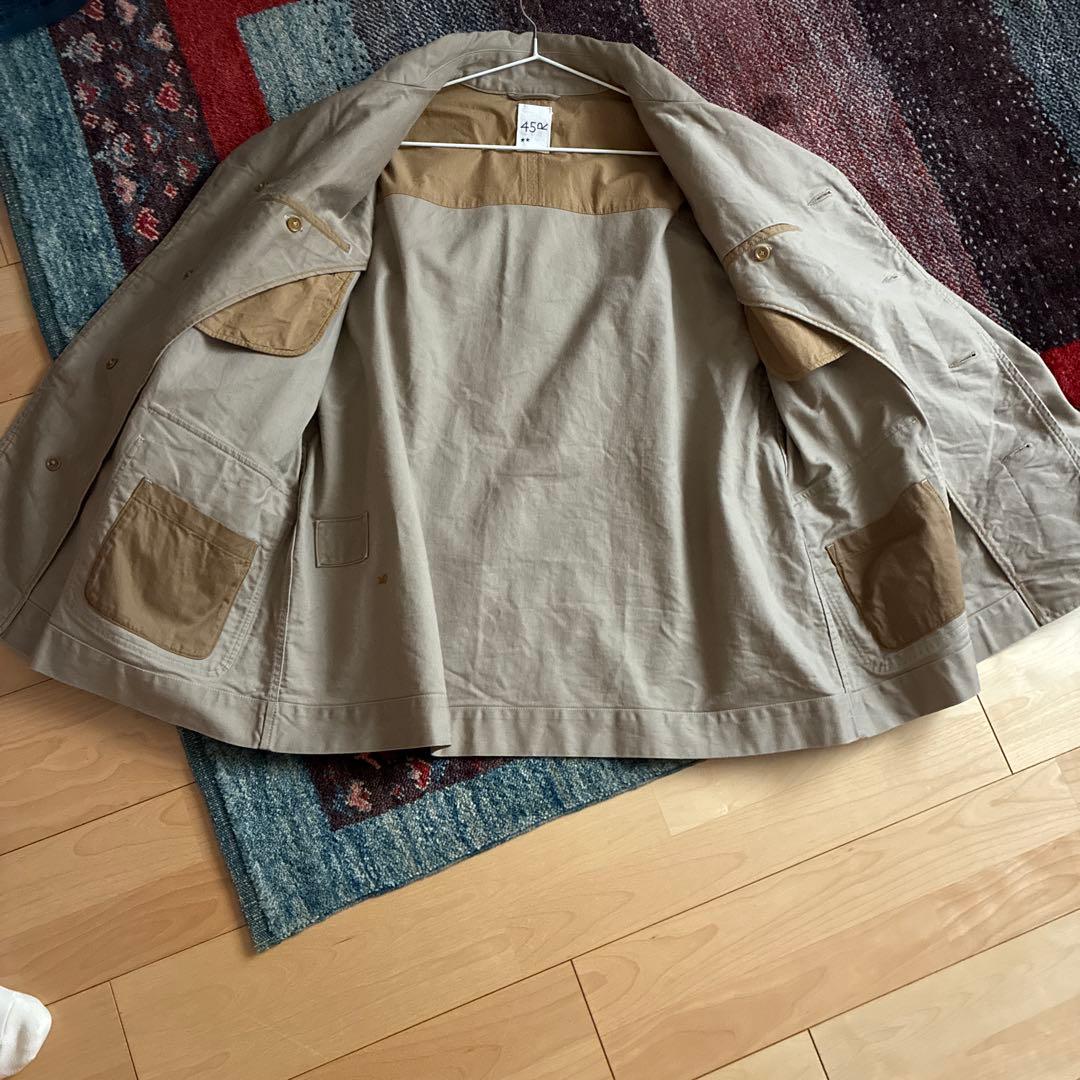 45R おこめサテン908シングルPコート2ベージュ