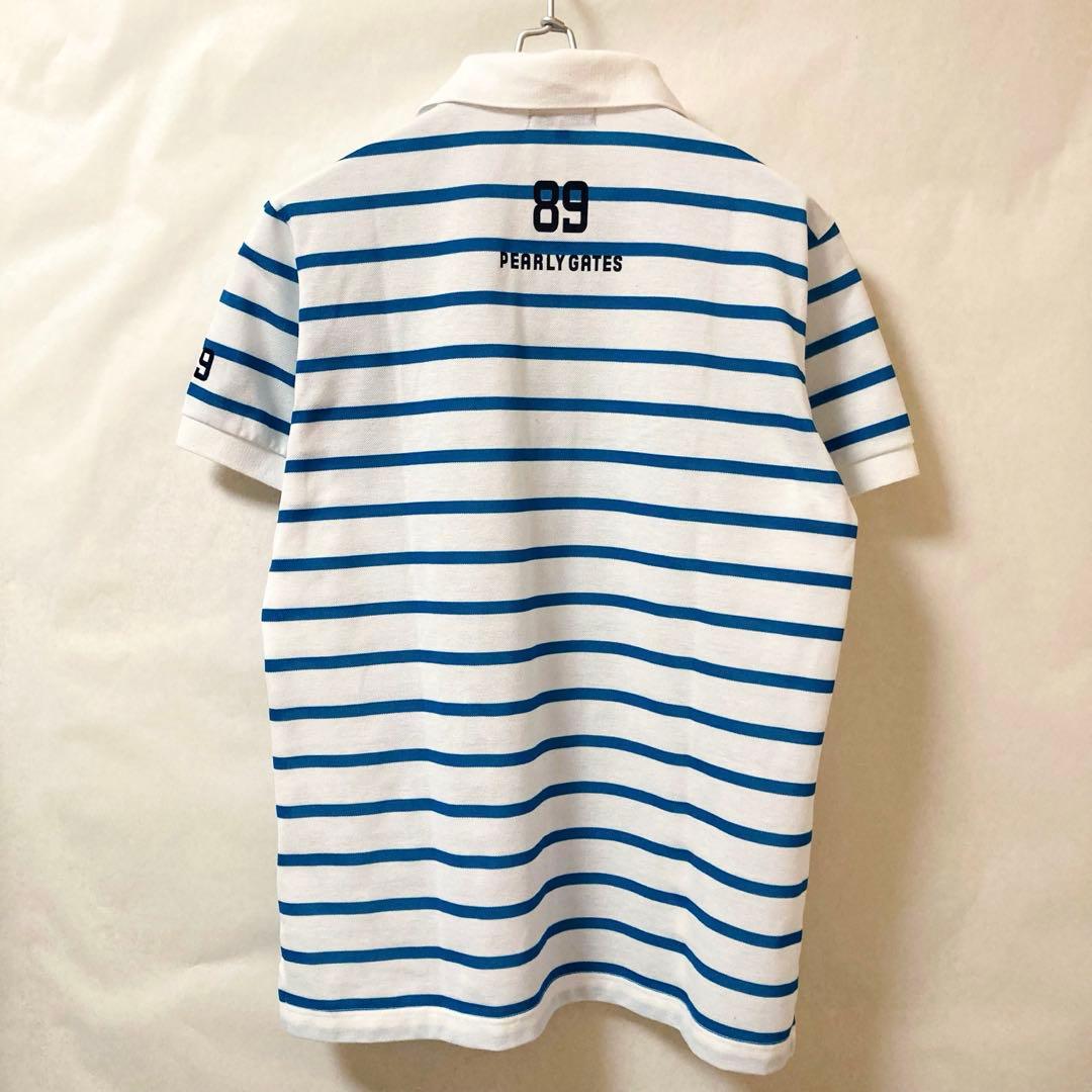 美品✳️PEARLY GATES『ゴルフ ポロシャツ ボーダー 半袖』サイズ4