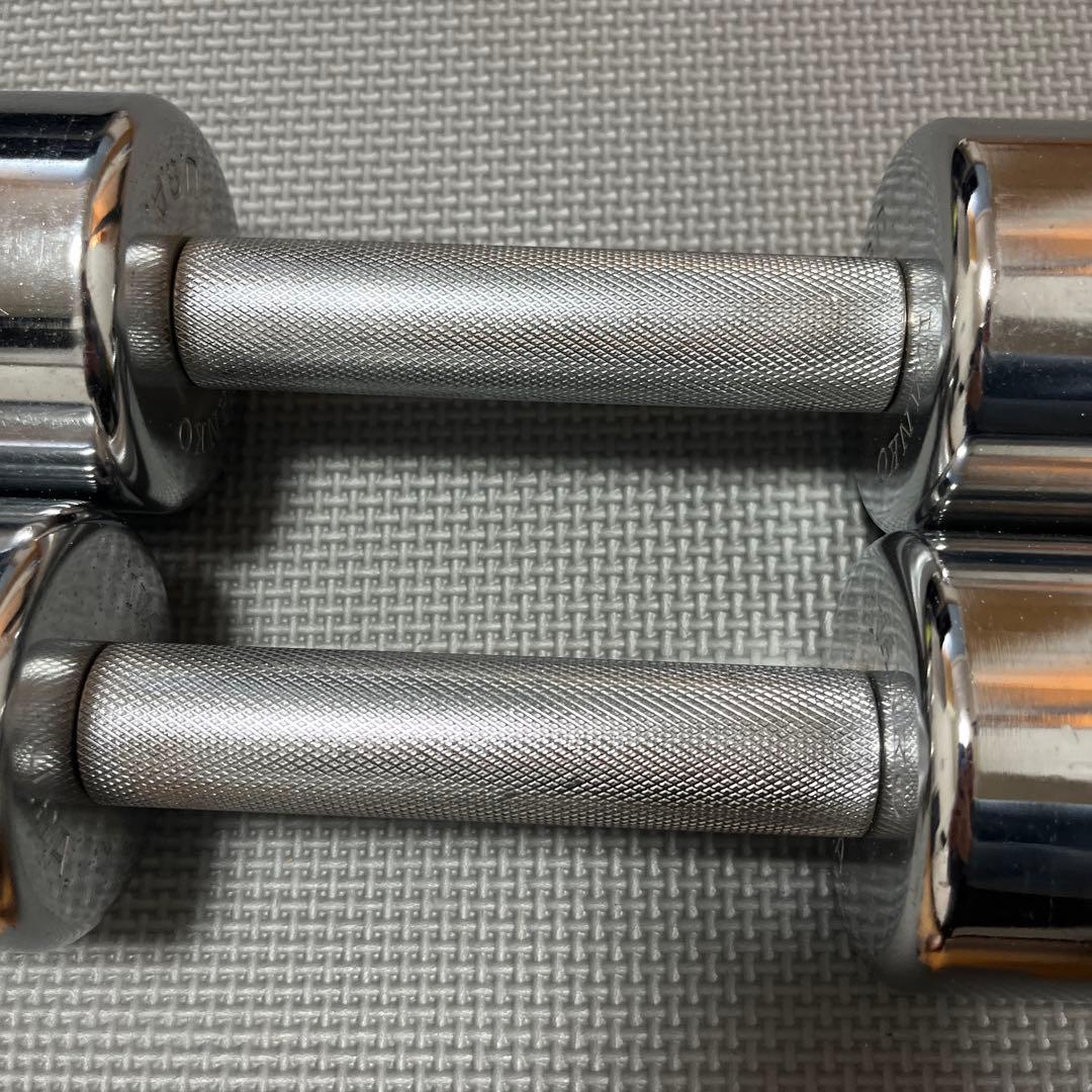 IVANKO 5kg ダンベル 2個セットシルバー