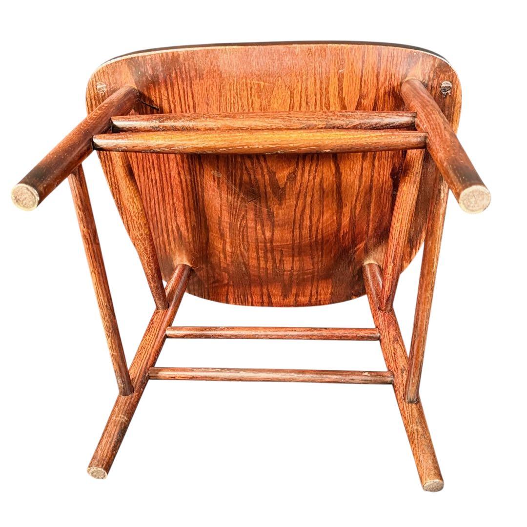 HR740 三越取扱　Shin Lee シンリー　オーク材 ダイニングチェア　籐