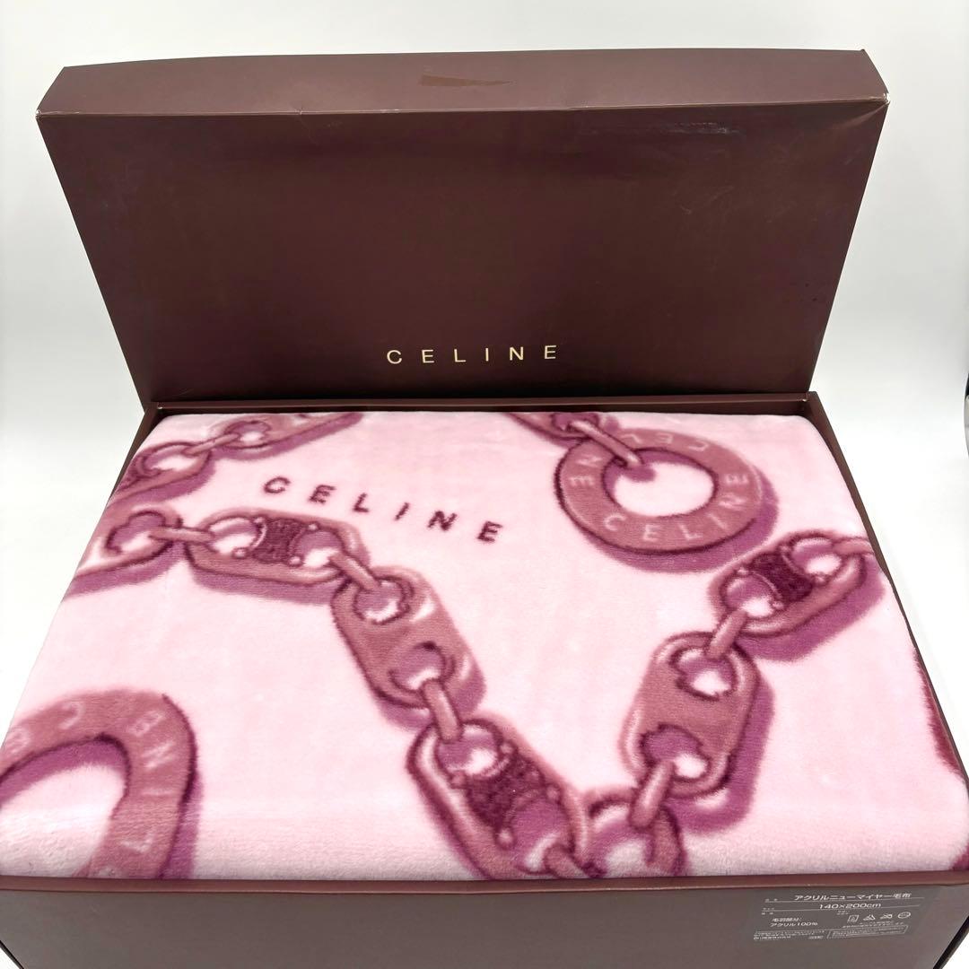 未使用✨️CELINE 毛布 140cm×200cm アクリルニューマイヤー 寝具