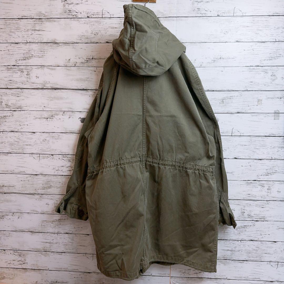 【実物】80sユーロヴィンテージフランス軍M64ステンシル付モッズパーカーコート