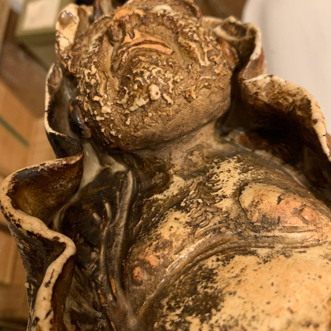 達磨　　置物　　二六焼 時代箱　美品　157