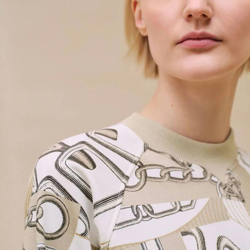 未使用【エルメス】スウェット シャツ カレイドスコープ エフェクト　36