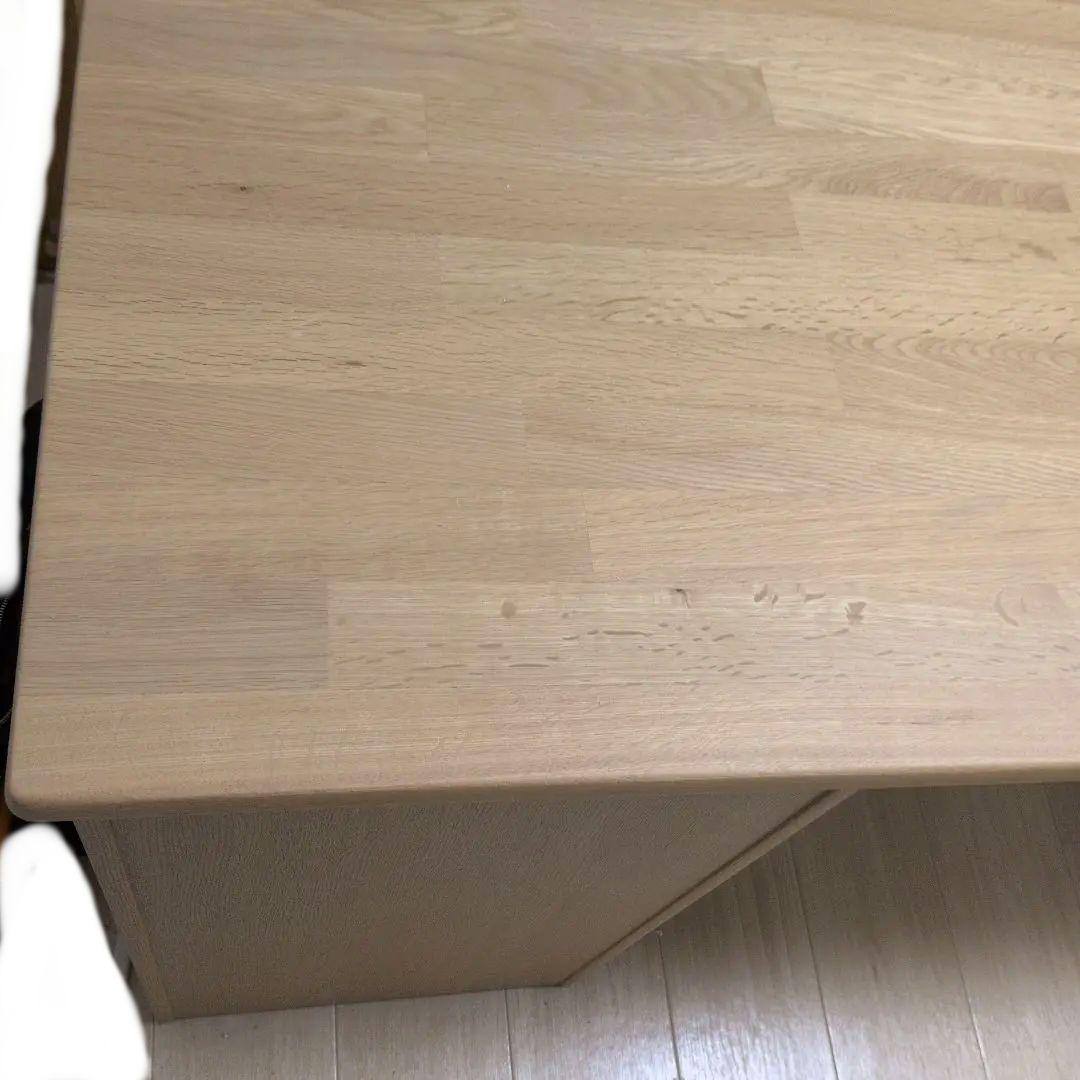 【マルコメ】浜本工芸　書斎机　オーク無垢天板