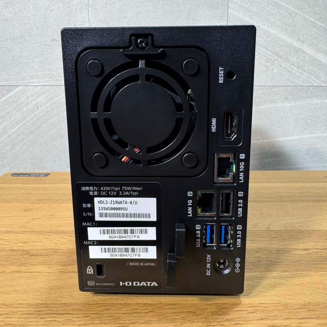 アイ・オー・データNAS 8TB HDL2-Z19WATA-8 新品 d3955
