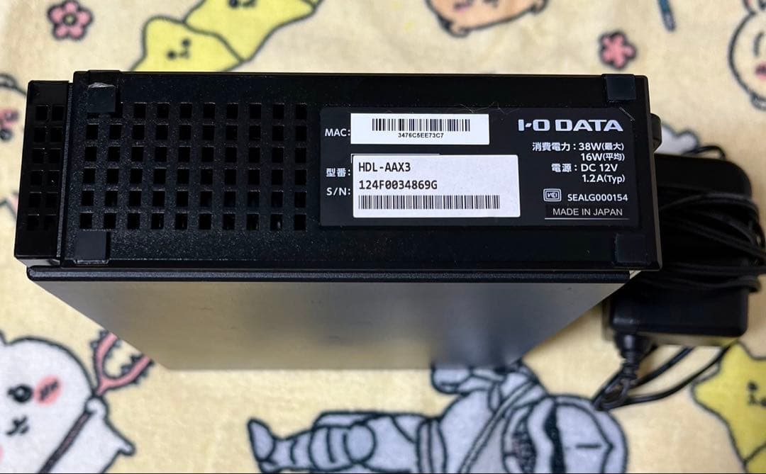 外付けハードディスク・ドライブ IODATA HDL-AAX3 3TB