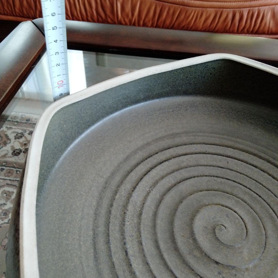 最終値下げ旧蔵中国骨董【超大水盤 青磁五菱洗】在銘有美しいコレクション新品未使用