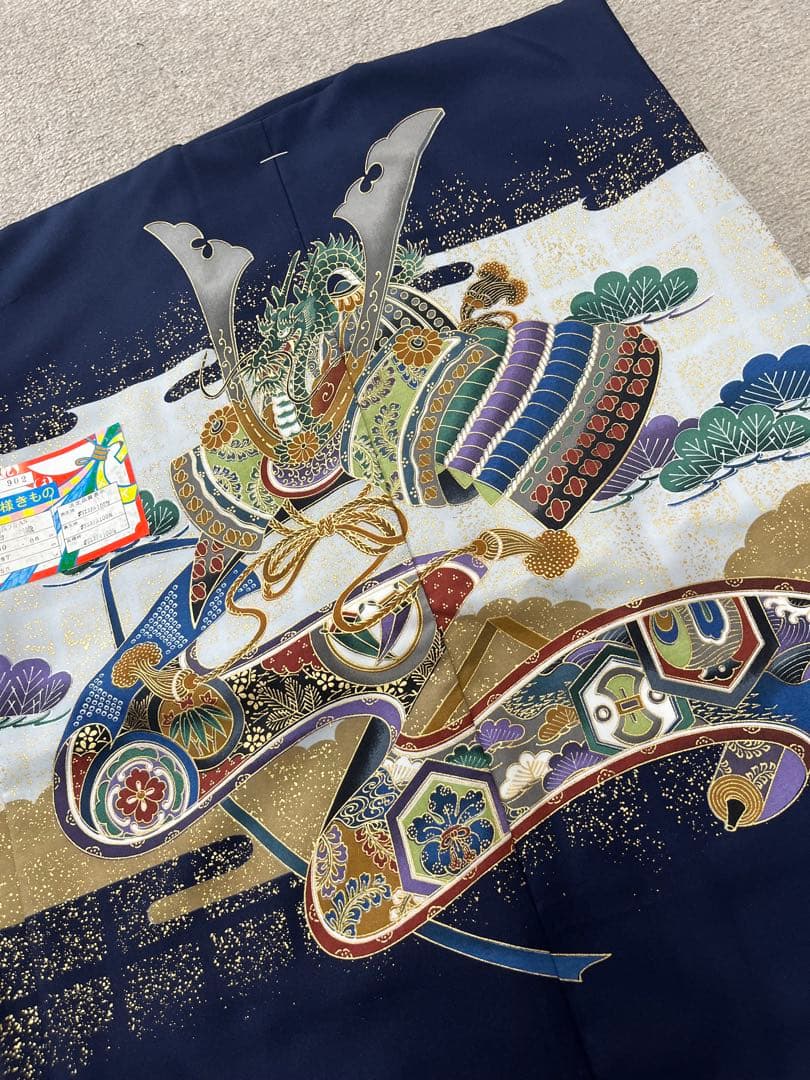 新品★七五三　男の子　きもの羽織セット　四つ身　C01