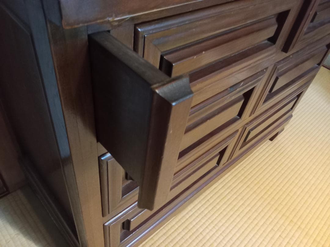 冬季モアバーゲン ：松本民芸家具調　ライティングビューロー美品（書斎・勉強机に）