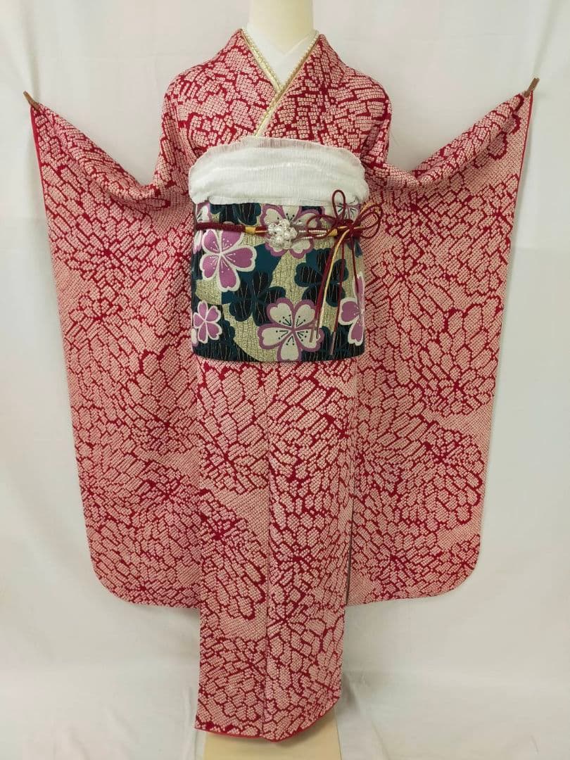 売約済み【WA-Modern】★★　振袖3点セット(振袖袋帯長襦袢)★★