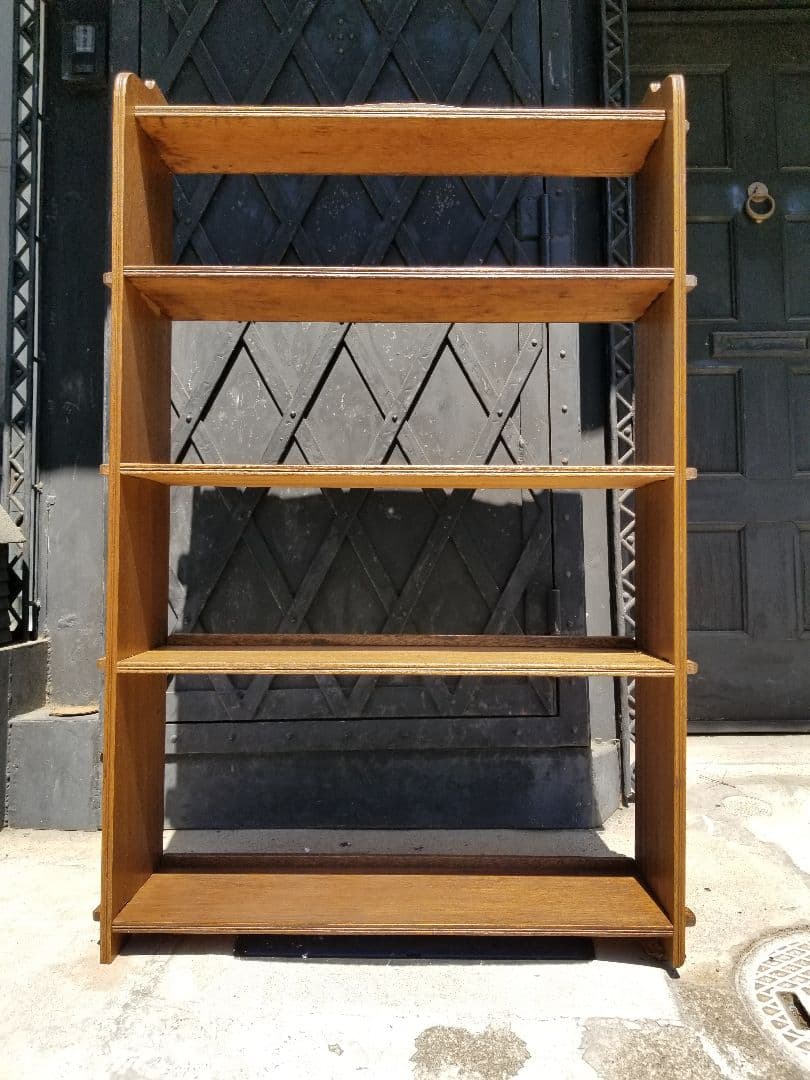 1960's　クサビ　透かし彫り　細工　飾り棚　オープン　ラック　シェルフ