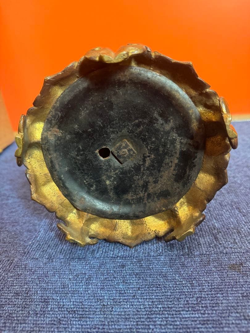 1965 薩摩焼　古薩摩　金彩色絵　龍文美人人物画　花瓶　時代物