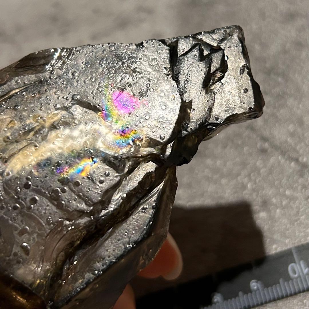 ⭐︎天然石　エレスチャルクォーツ　骸骨水晶　虹あり
