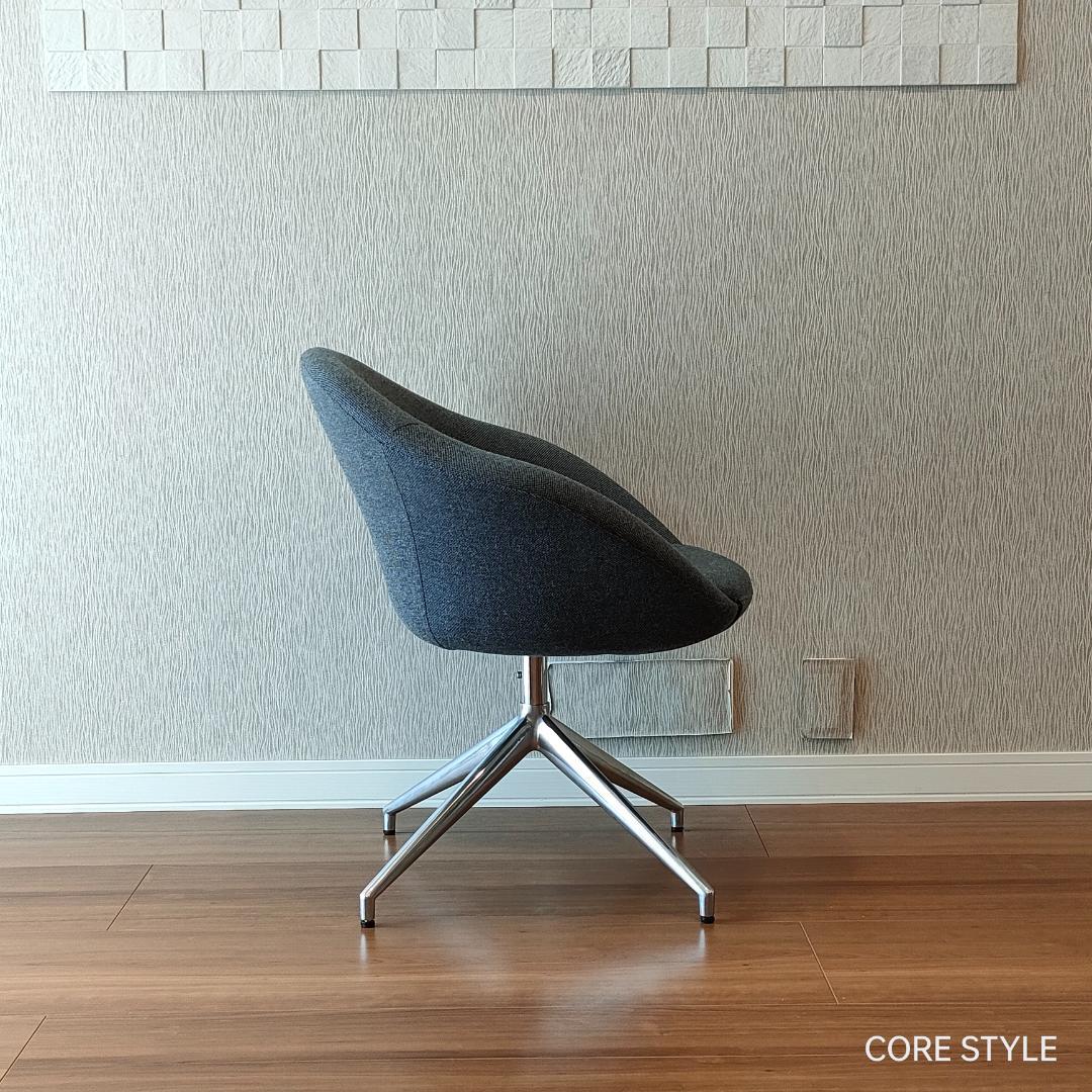 デザイナーズチェア　ラウンジチェア　グレー②