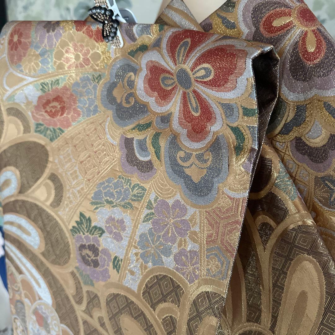 【最終価格】すっきり青地に蝶が素敵！振袖フルセット　成人式前撮り