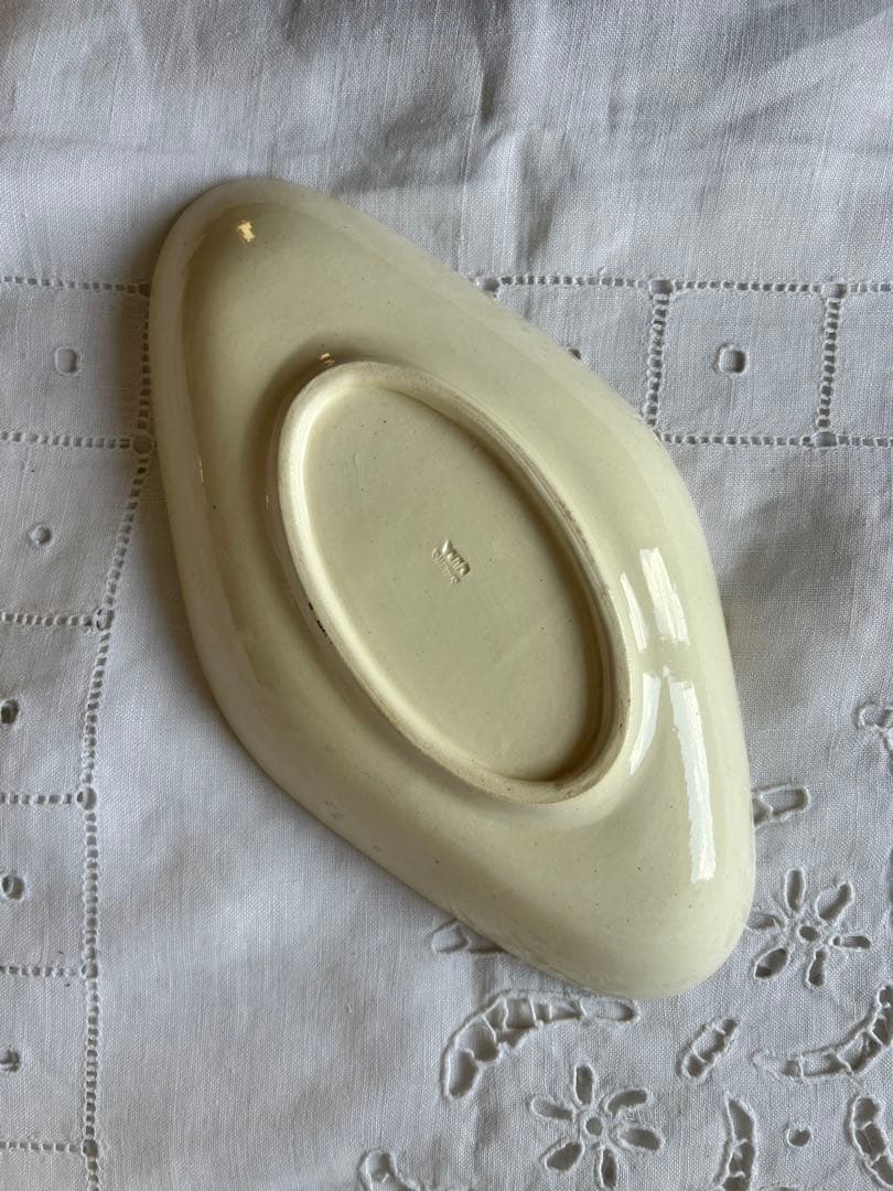 ブラウン　ラヴィエ セピア　ボタニカル　ジャポニズム　　フランス　アンティーク