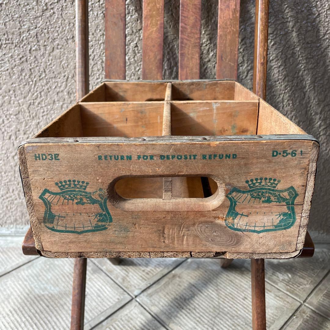 貴重★60s　DRYカナダドライ　ビンテージ木箱ウッドボックスUSA