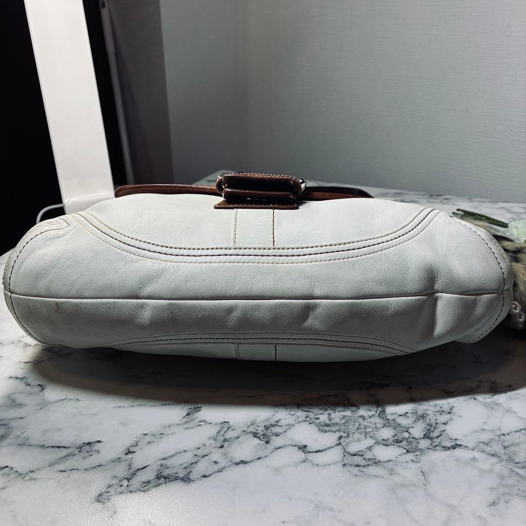 美品✨ COACH ソーホー 本革 レザー バイカラー ワンショルダー バッグ