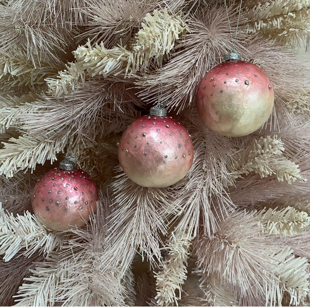 Francfranc / ピンク クリスマスツリー LEDライト オーナメント