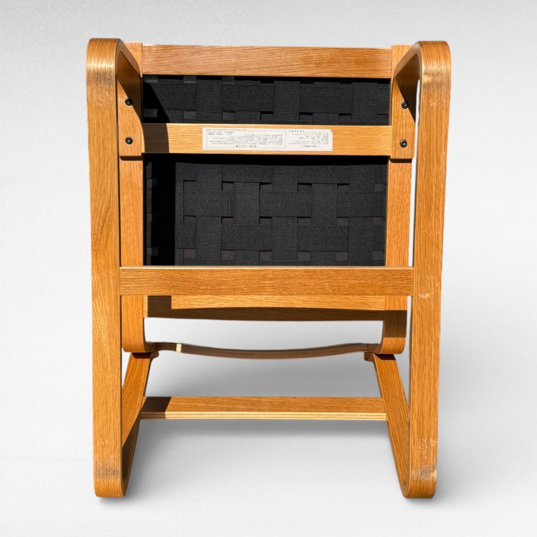 無印良品 ソファチェア オーク材 デニムカバー