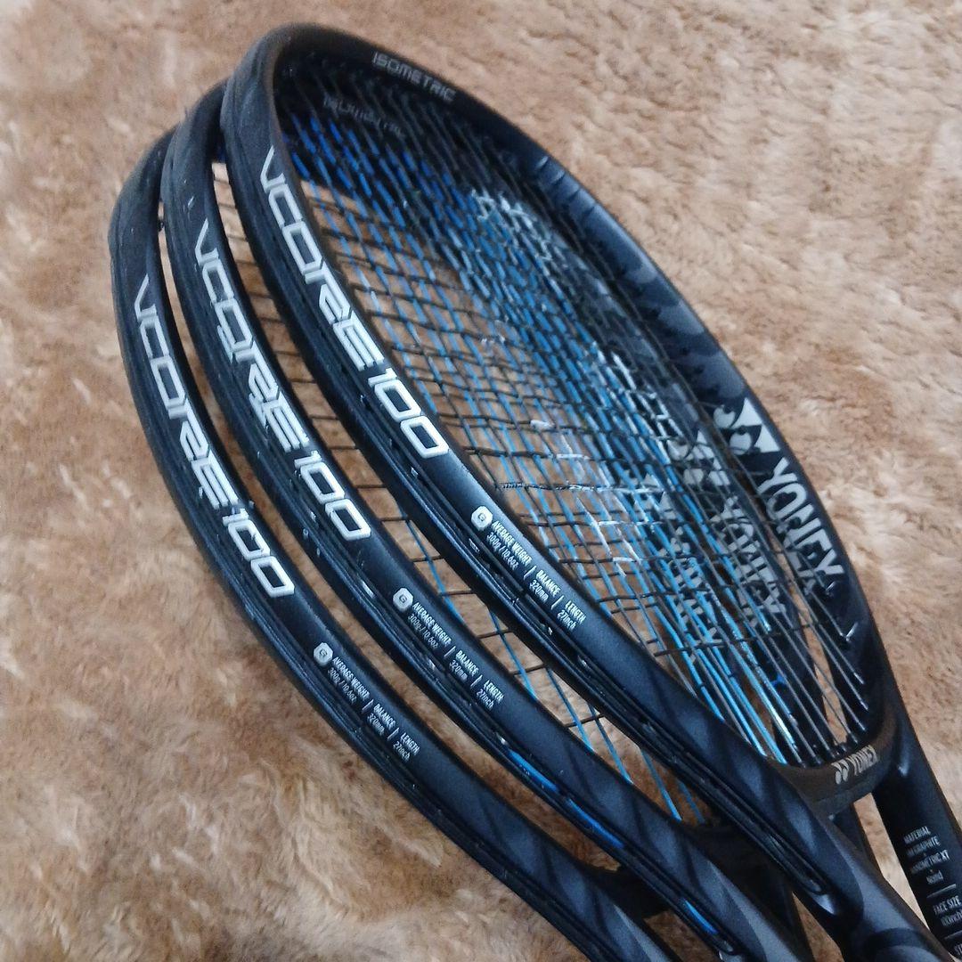 【国内正規品】YONEX VCORE100 G2 ブラック(3本セット)